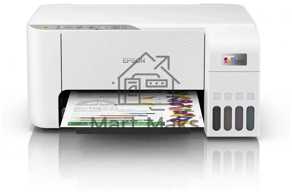 МФУ струйный Epson L3256 (C11CJ67407/C11CJ67414/C11CJ67421/C11CJ67519/C11CJ67504/C11CJ67524/C11CJ67516), A4 цветное, печ. до 10 стр/мин. (ч/б) до 5 стр/мин. (цвет), 1440 x 5760 dpi (печать) 1200x2400dpi (скан.), USB, Wi-Fi