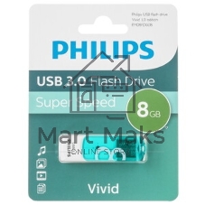Флешка USB 8Gb PHILIPS VIVID3.0 8Gb, USB 3.0