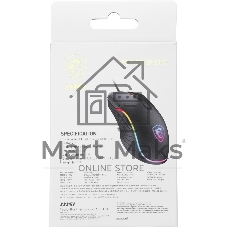 Мышь проводная MSI Forge GM300 черный, 7200 dpi, USB, кнопки - 7