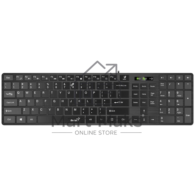 Комплект проводной Genius SlimStar C126 клавиатура+мышь, USB. черный