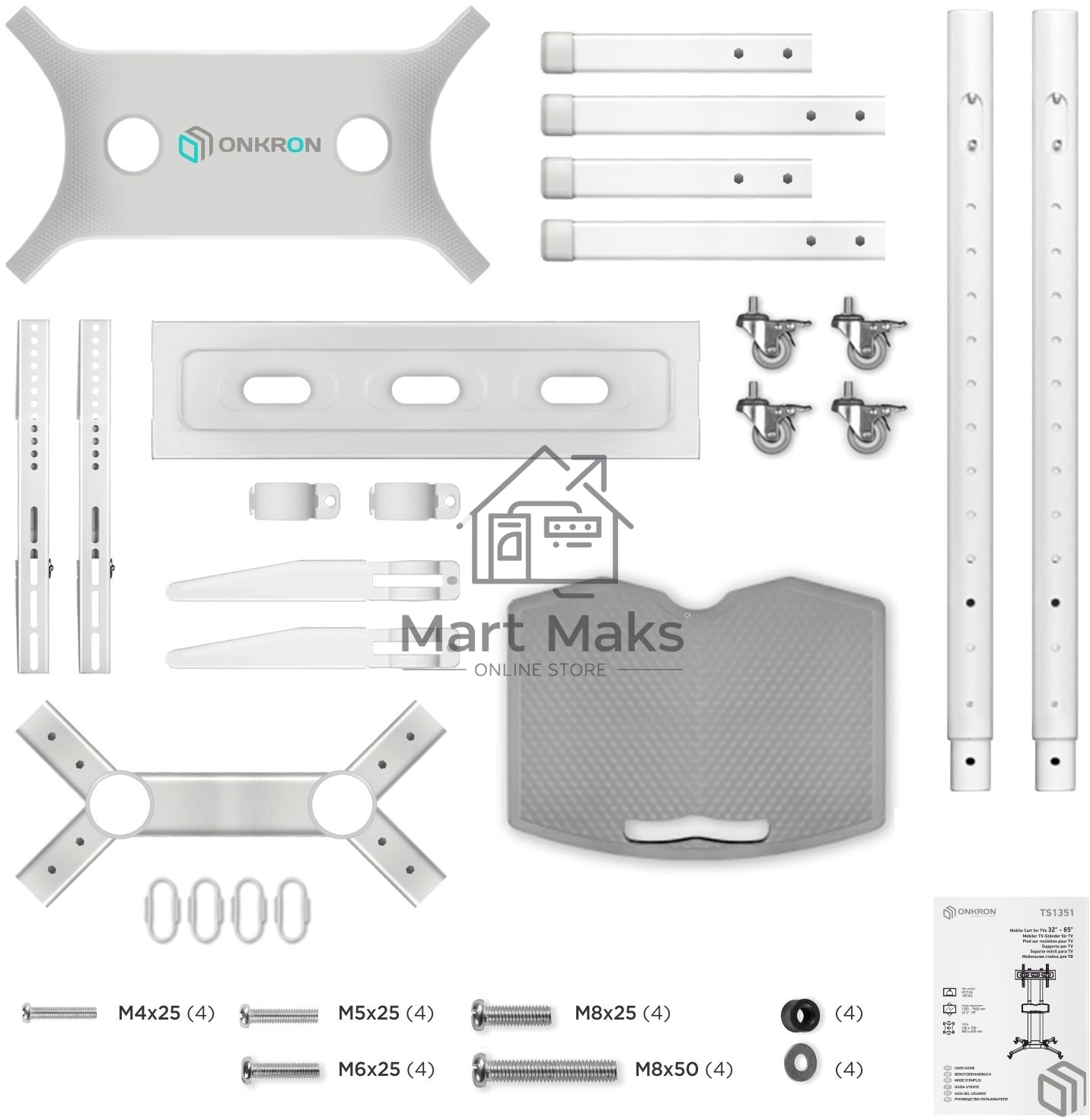 Стойка для телевизора Onkron TS1351 белый 32
