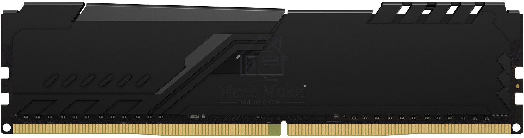 Оперативная память Kingston Fury Beast, DDR4, 8GB (1x8GB), 3600MHz, CL17, DIMM, с радиатором, черны