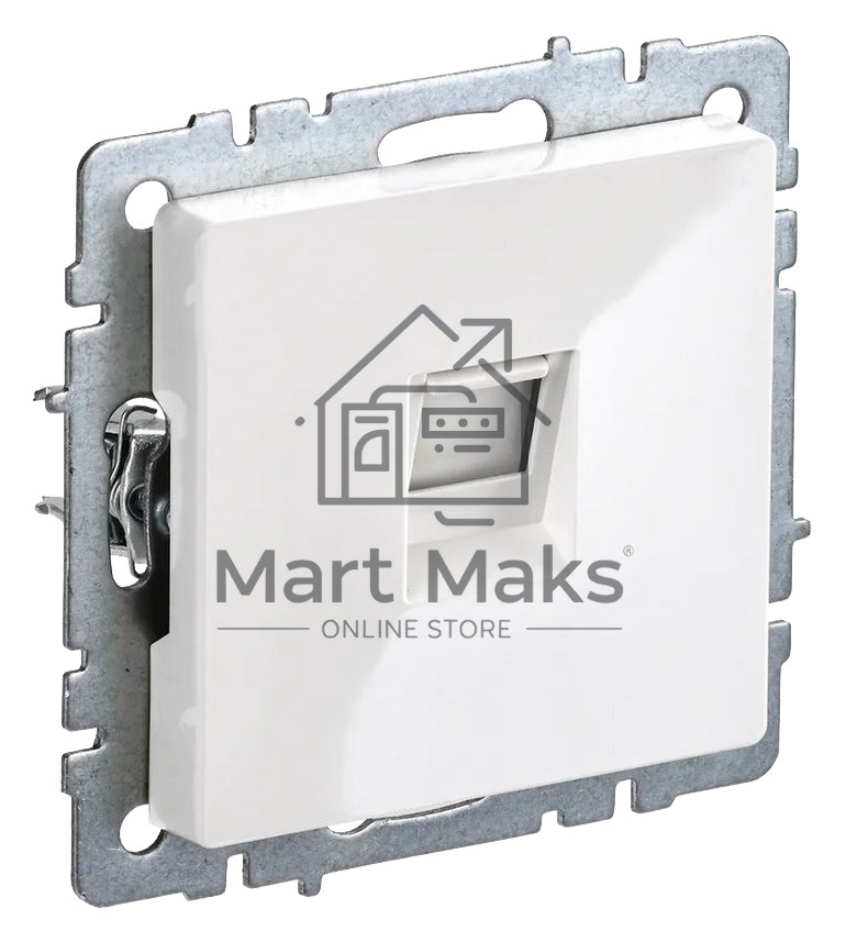Роз. комп. IEK BRITE RJ45 кат.5E РК10-БрБ бел.