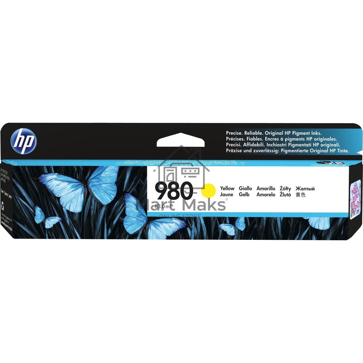 Картридж струйный HP D8J09A желтый для HP OJ Ent X585/X555 (6600стр.)