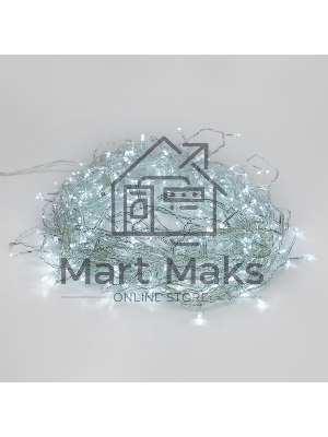 Гирлянда Светодиодный Дождь 1,5х1,5 м, свечение с динамикой, прозрачный провод, 230 В, диоды белые