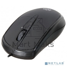 Мышь проводная Oklick 125M черный оптическая (1200dpi) USB (2but)
