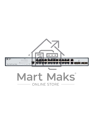 Коммутатор ORIGO Managed L2 Switch 24x1000Base-T PoE, 2x1000Base-X SFP, 2xCombo 1000Base-T/SFP, PoE Budget 250W, RJ45 Console, 19