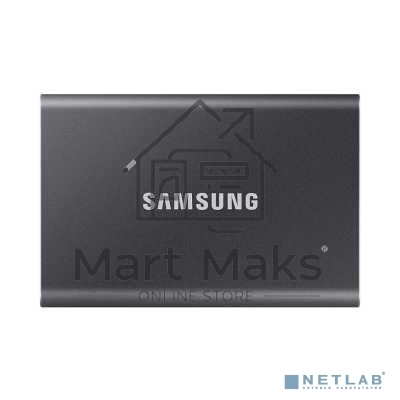 Твердотельный накопитель Samsung SSD 2TB T7, USB Type-C, R/W 1000/1050MB/s, Titanium