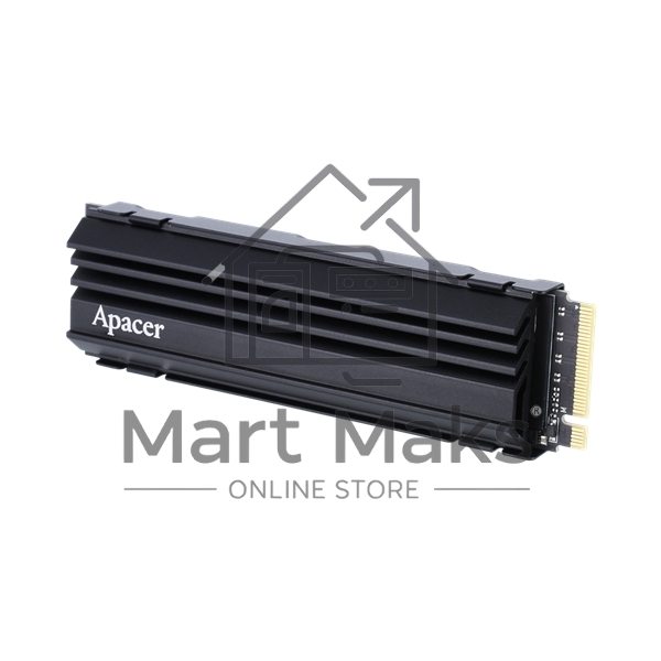 Накопитель SSD Apacer AS2280Q4U, 4TB, PCIe Gen4x4, M.2 2280, NVMe, R/W 7400/6800, с радиатором