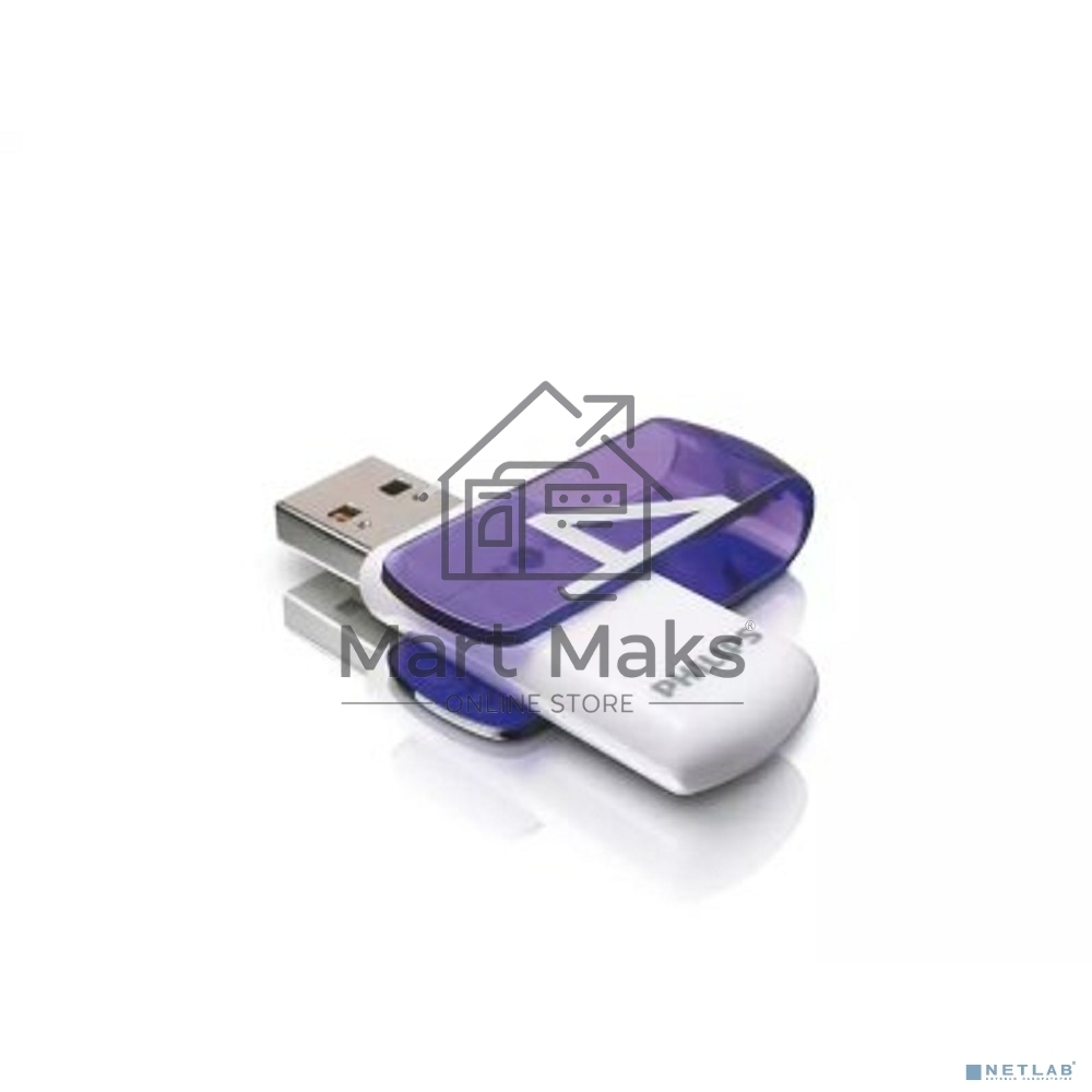 Флешка USB R/W 4GB PHILIPS VIVID2.0 4GB, USB 2.0