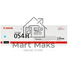 Картридж лазерный Canon 054 H C (3027C002) голубой (2300 стр.) для Canon MF645Cx/MF643Cdw/MF641Cw/LBP623Cdw/621Cw
