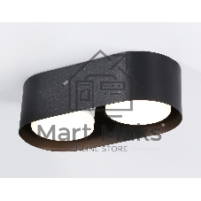 Светильник накладной TN70821/2 BK черный GX53/2 max 12W 200*100*60