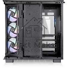 Компьютерный корпус Thermaltake View 380 XL TG ARGB черный без БП E-ATX 2x120мм 2xUSB3.0 audio bott PSU