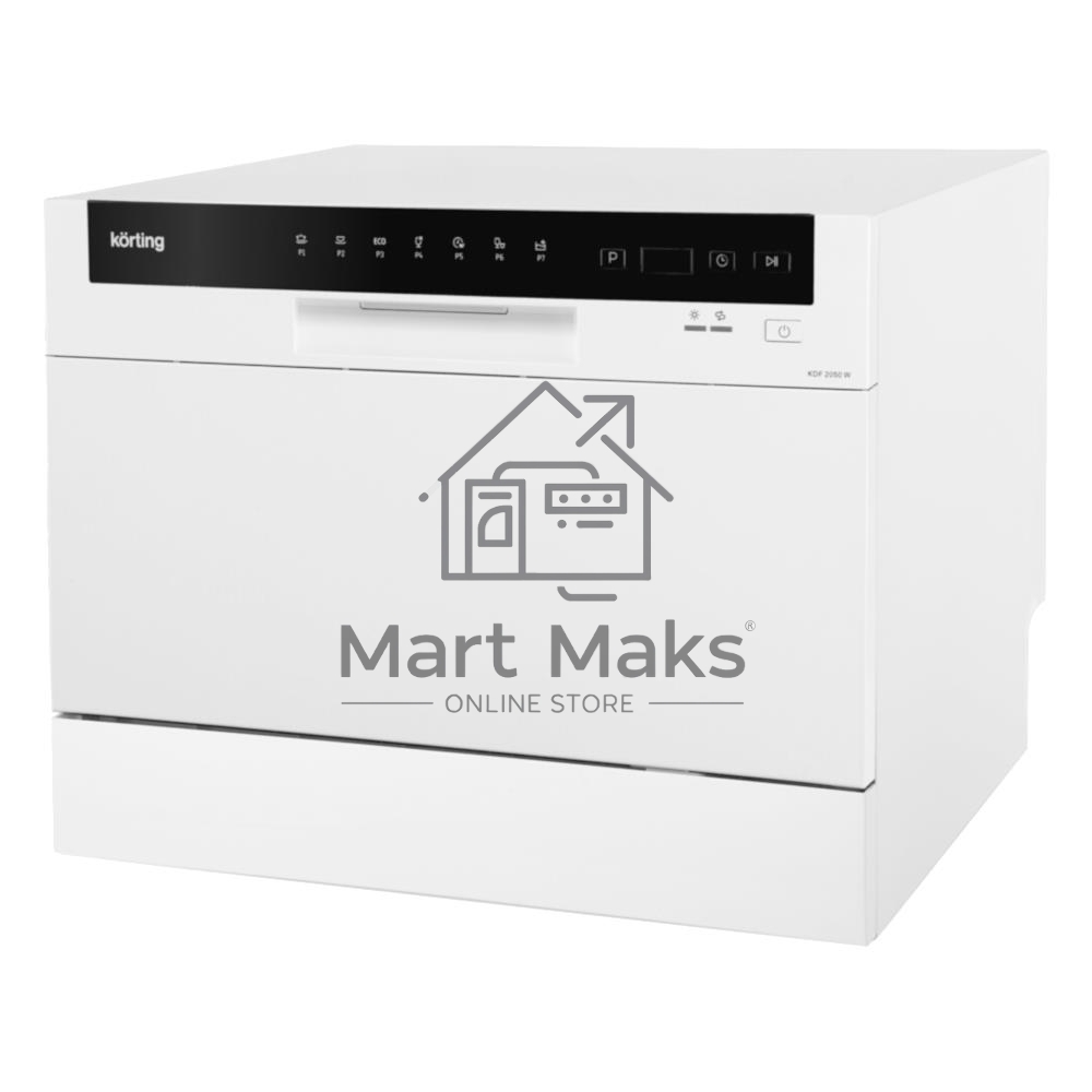 Посудомоечная машина Korting KDF 2050 W, белый, 55 см, 6 компл., 49 дБ, класс A+