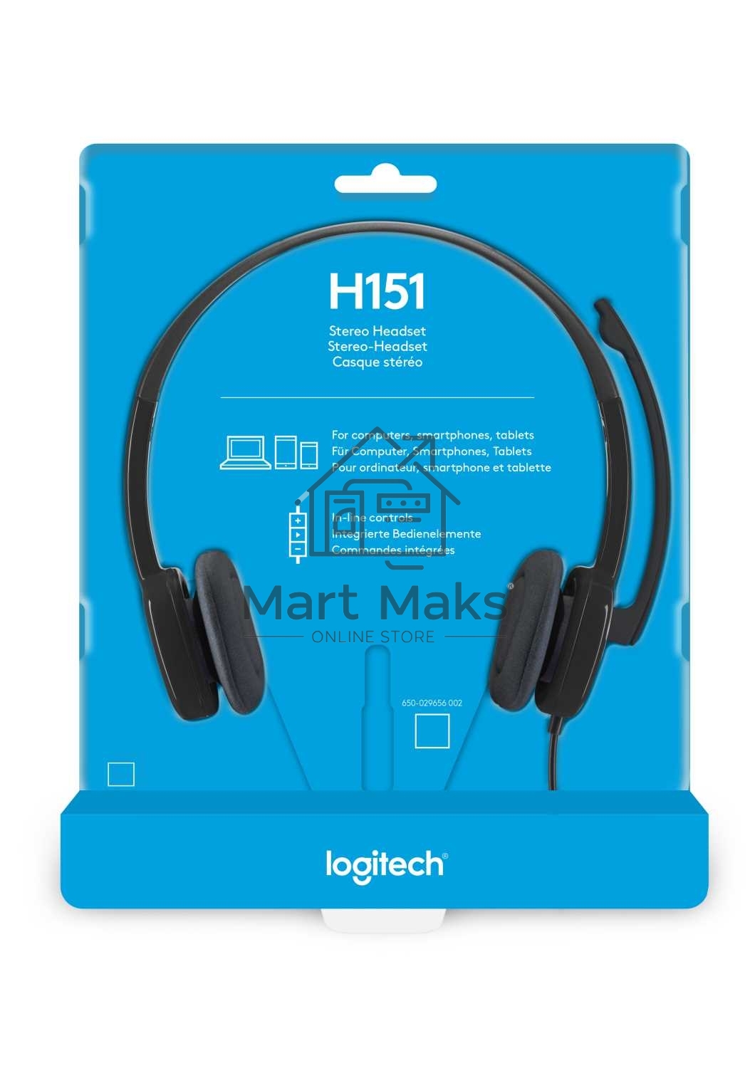 Наушники Logitech Headset H151 Stereo черный