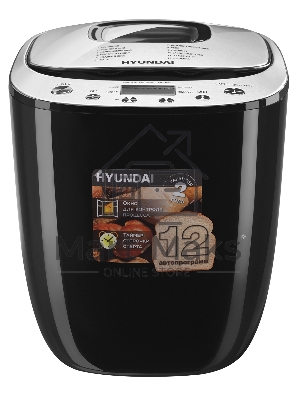 Хлебопечка Hyundai HYBM-P0212 600Вт черный/серебристый