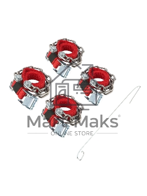 Цепи (браслеты) противоскольжения Rexant для легковых авто (колеса 165-205 мм), к-т 4 шт.