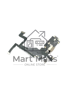 Шлейф с разъемом зарядки и микрофоном для Apple iPhone 13 Pro, золотистый Шлейф с разъемом зарядки и микрофоном для Apple iPhone 13 Pro, золотистый