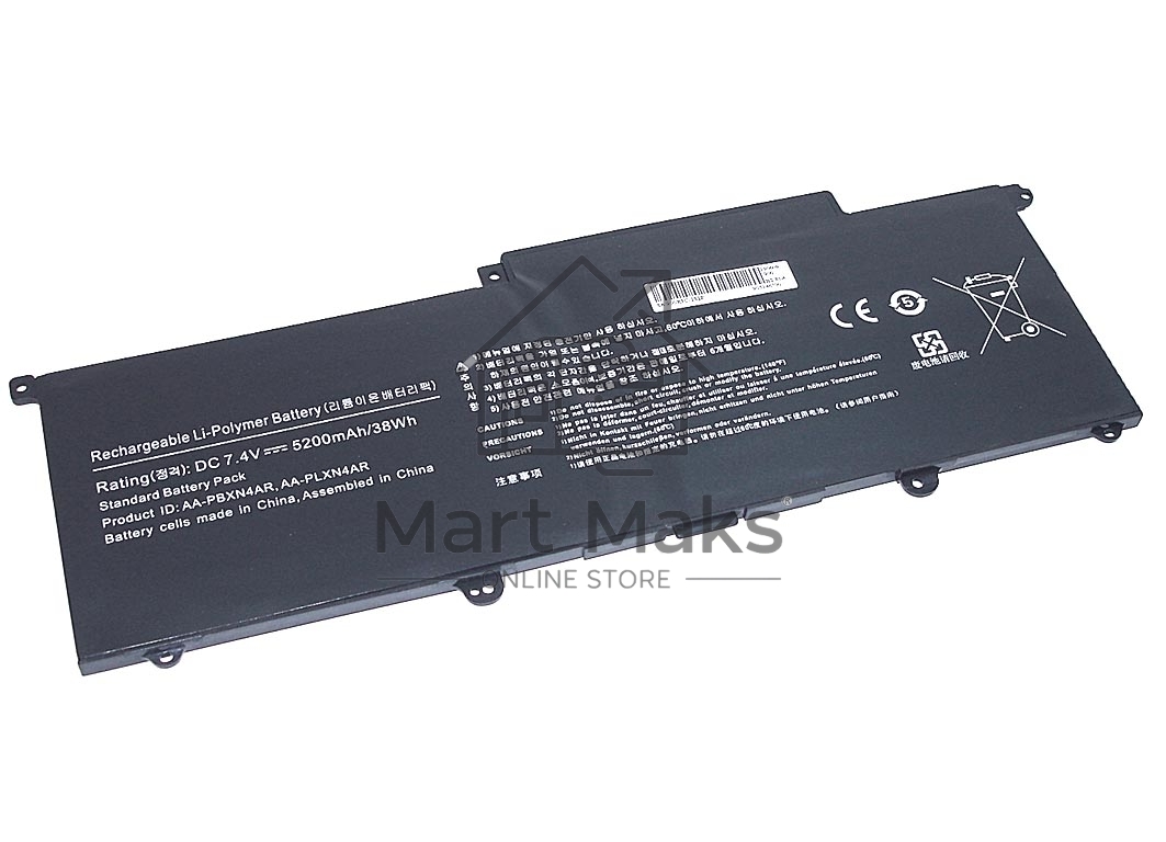 Аккумуляторная батарея для ноутбука Samsung 900X3C 7.4V 5200mAh OEM черный