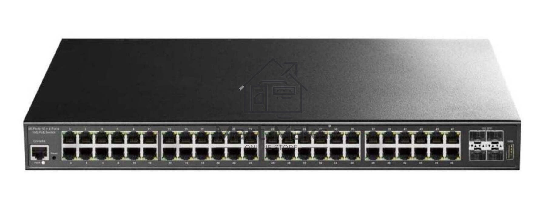 Коммутатор 48-Port Layer 2 Managed Gigabit PoE++ Switch with 4 10G SFP ports 720W