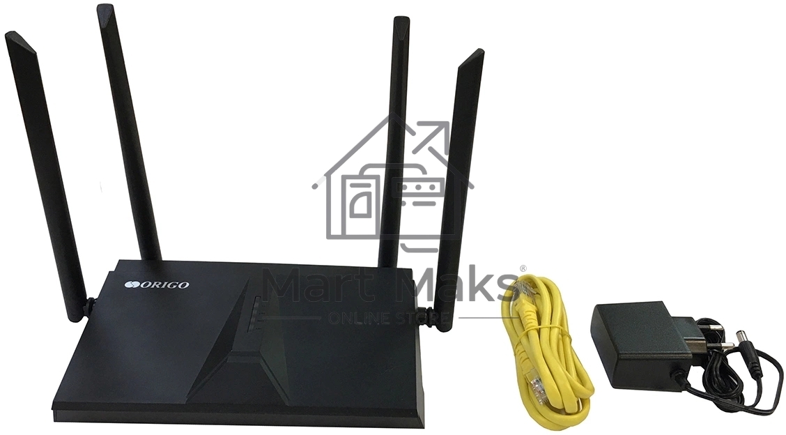 Двухдиапазонный Wi-Fi 6 маршрутизатор AX1800, 1x1000Base-T WAN, 3x1000Base-T LAN, 4 внешние антенны 5 dBi