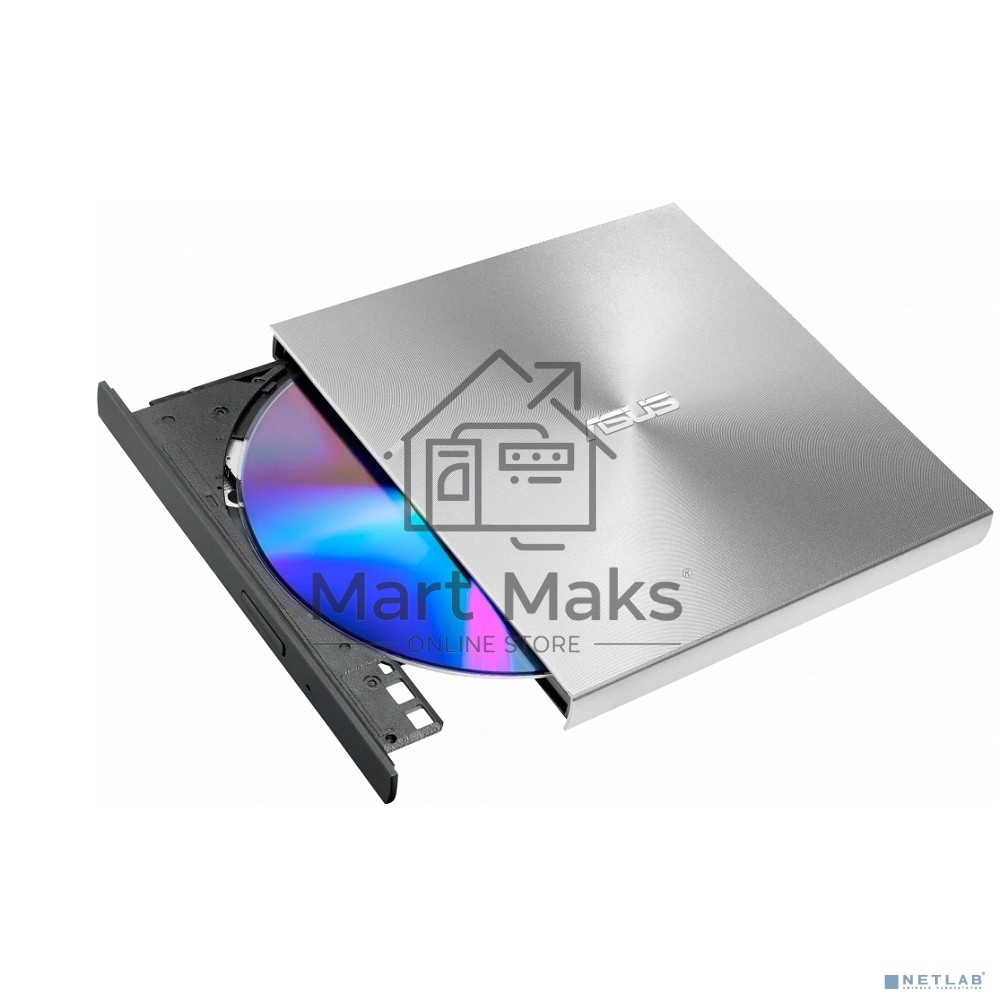 Оптический привод DVD-RW Asus SDRW-08U8M-U серебристый USB slim ultra slim M-Disk Mac внешний RTL