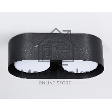 Светильник накладной TN70821/2 BK черный GX53/2 max 12W 200*100*60