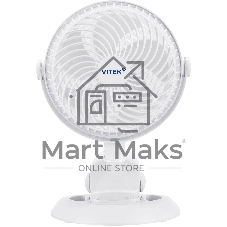 Вентилятор Vitek VTF-06U белый, настольный, 2.5 Вт, 2 скорости, 10 см, USB