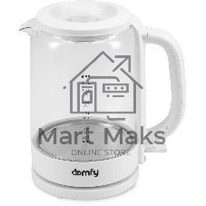 Чайник электрический Domfy DSW-EK304 1.7л. 2200Вт белый (корпус: стекло)