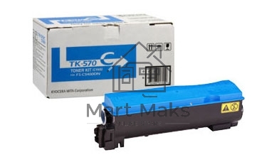 Картридж лазерный Kyocera TK-570C (1T02HGCEU0) голубой для FS-C5400DN/7035CDN 12000 стр.