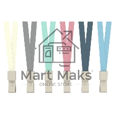 Шнур для пропуска Deli 8352blue 45х1 см нейлон синий (упак.: 12 шт) пластиковый пакет