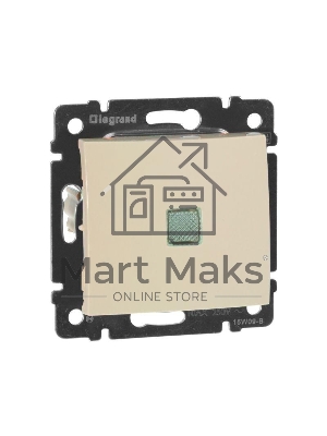 Выключатель Legrand 774310 Valena 10А c подсветкой, сл. кость