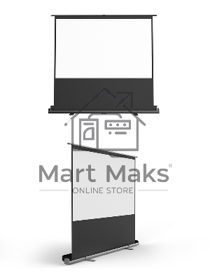 Экран 203x114см Floor Stand Screen 16:9 портативный напольный рулонный черный 92'