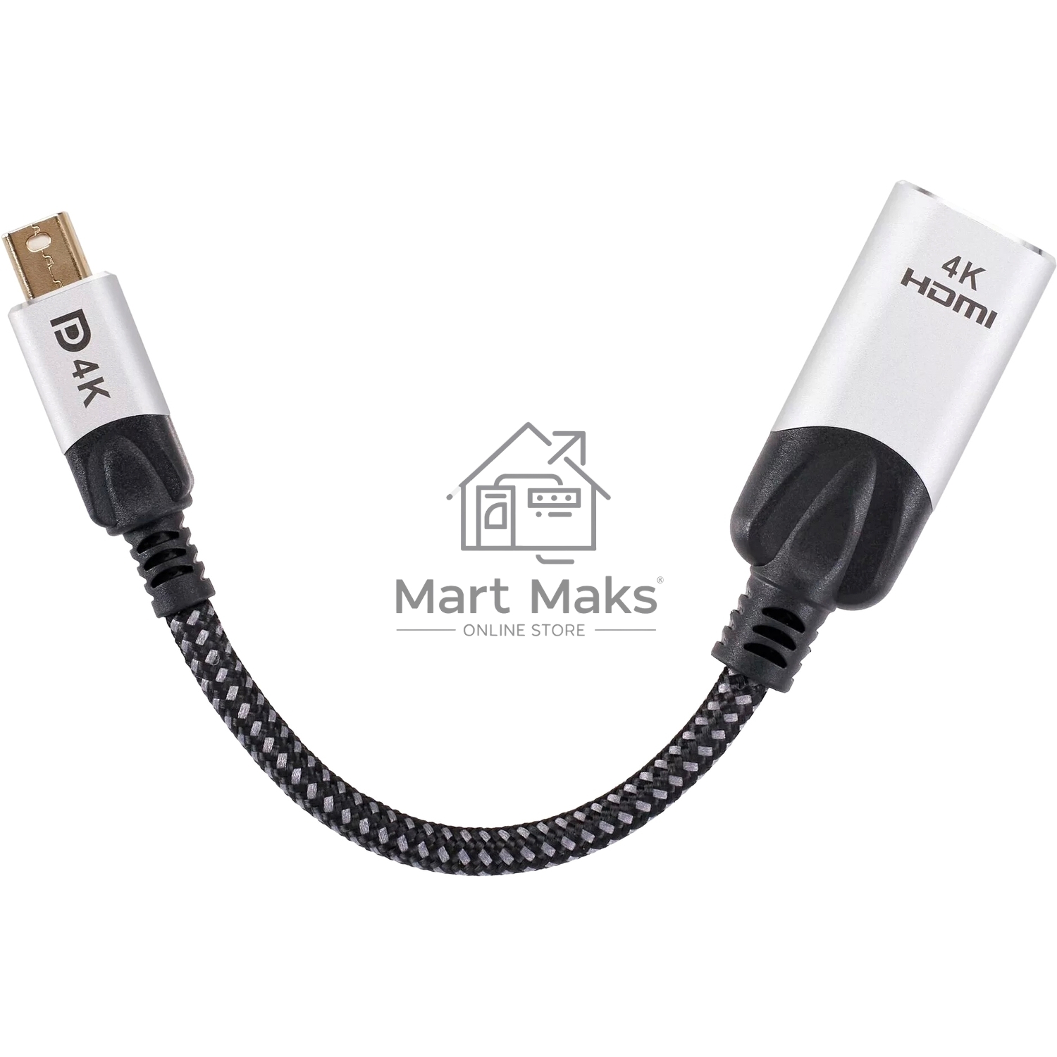 Адаптер miniDisplayPort(M) ---> HDMI(F) 0.15m 4K@60Hz VCOM <CG616M-0.15>