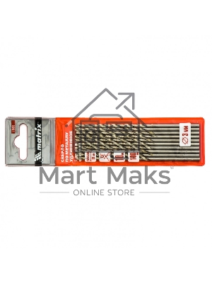 Сверло Matrix по металлу, 3 х 100 мм полированное, удл 10 шт