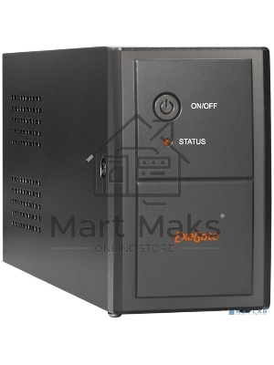 Источник бесперебойного питания ExeGate EP285473RUS Power Back BNB-850.LED.AVR.C13.RJ 850VA/480W, LED, AVR,4*IEC-C13, RJ45/11, черный