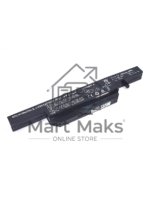 Аккумуляторная батарея для ноутбука Clevo W650-3S2P 11.1V 5200mAh OEM черный