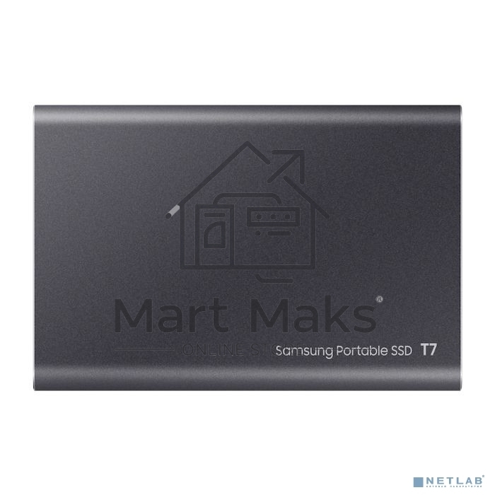Твердотельный накопитель Samsung SSD 2TB T7, USB Type-C, R/W 1000/1050MB/s, Titanium