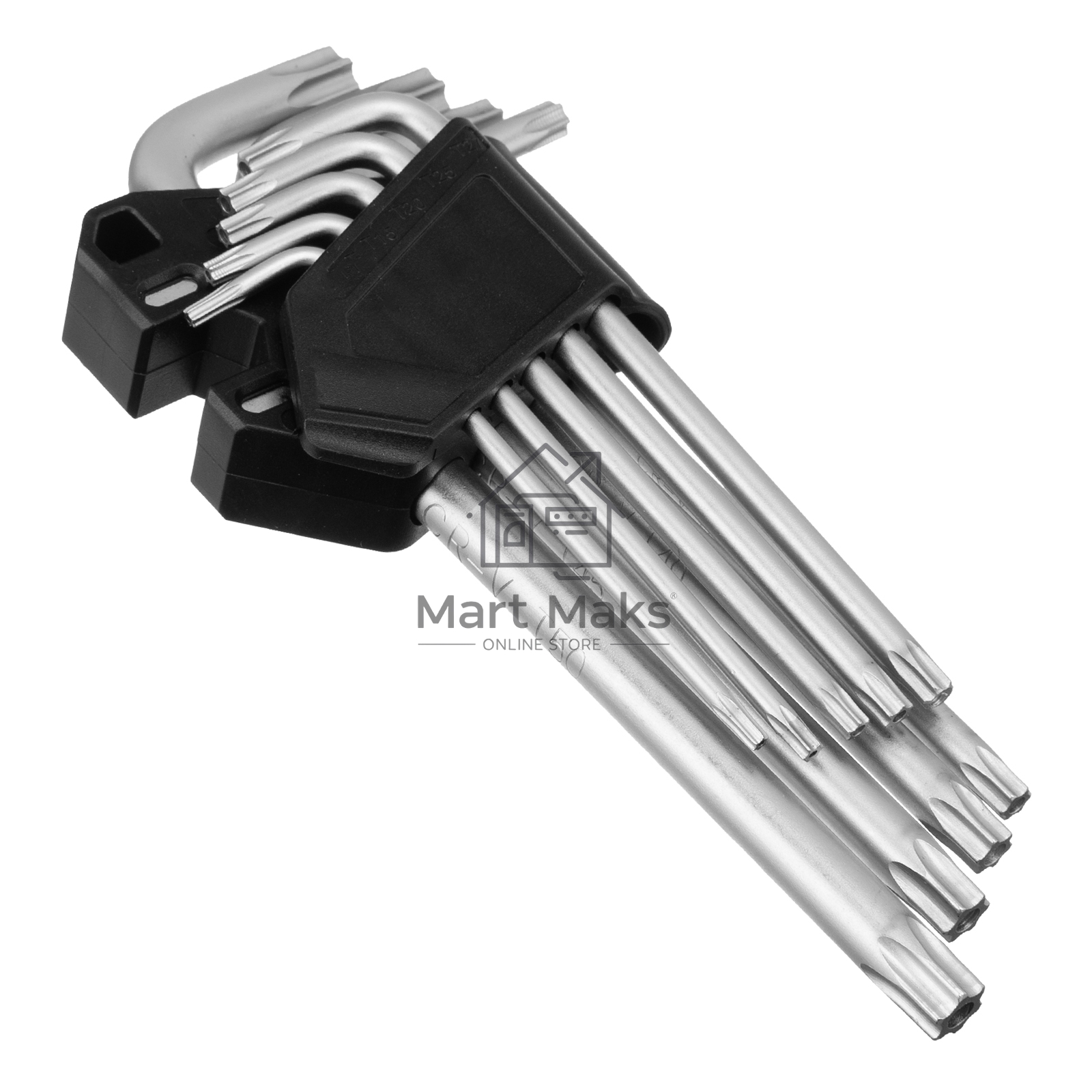 Набор ключей имбусовых Torx-Tempered, TT10-50, CrV, 9 шт., удлиненные Сибртех