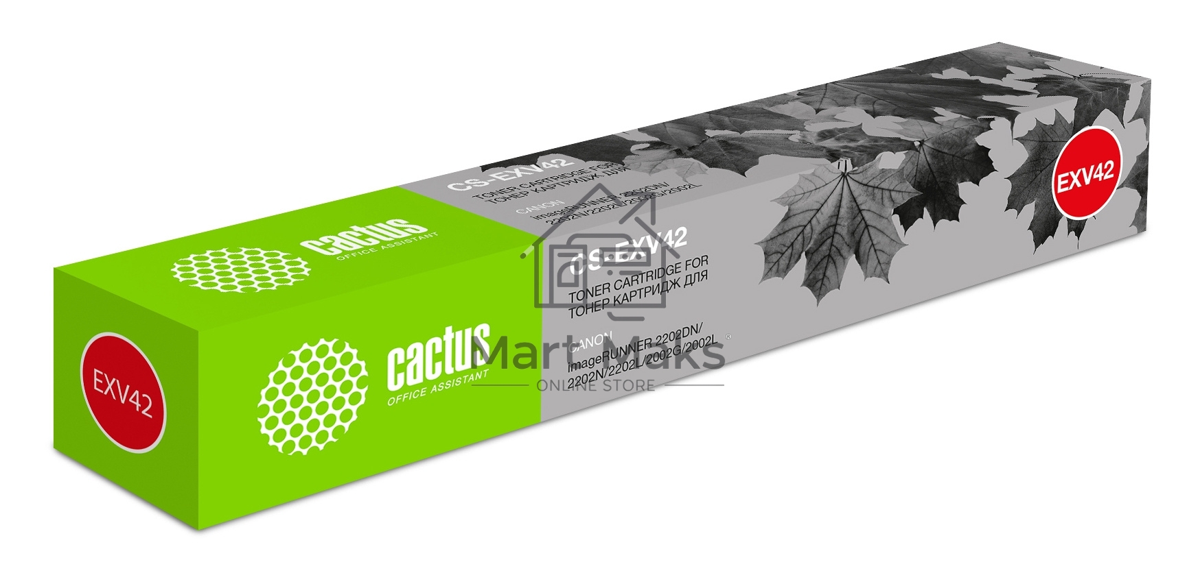 Картридж лазерный Cactus CS-EXV42 черный (10200 стр.) для Canon IR 2202/2202N/2204 MFP/2204F MFP/2204N MFP