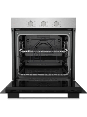 Электрический духовой шкаф Kuppersberg HF 603 BX 60 см, 80 л, High-Tech, 6 режимов, паровая очистка, черный + нерж. сталь