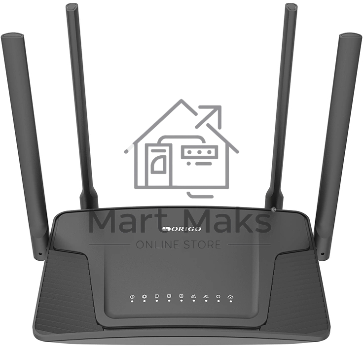 Двухдиапазонный Wi-Fi 6 маршрутизатор AX1500, 1x1000Base-T WAN, 3x1000Base-T LAN, 4 внешние антенны 5 dBi