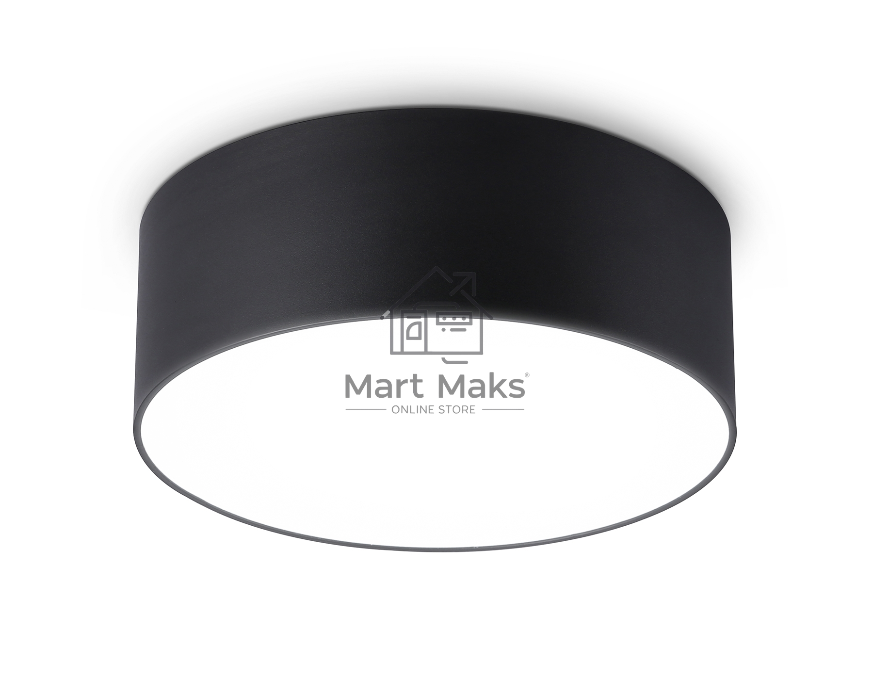 Потолочный светодиодный светильник Ambrella light FV5514 BK черный LED 15W 4200K D120*58 (Без ПДУ)