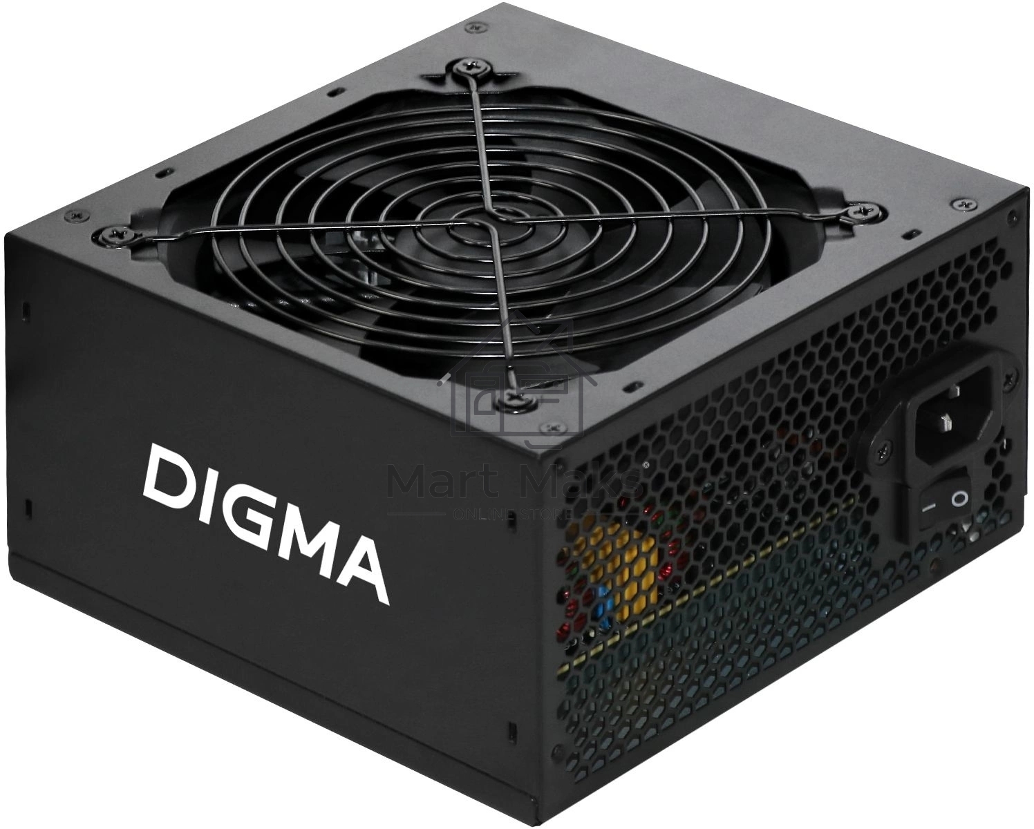 Блок питания Digma ATX DPSU-650W, 650Вт, 120мм, немодульный, черный