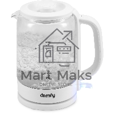 Чайник электрический Domfy DSW-EK304 1.7л. 2200Вт белый (корпус: стекло)