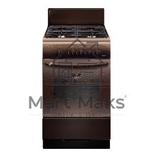 Плита газовая Gefest CG 50М02 К83 коричневый, конфорок 4 шт, духовка 42 л, 50 см x 85 см x 53 см