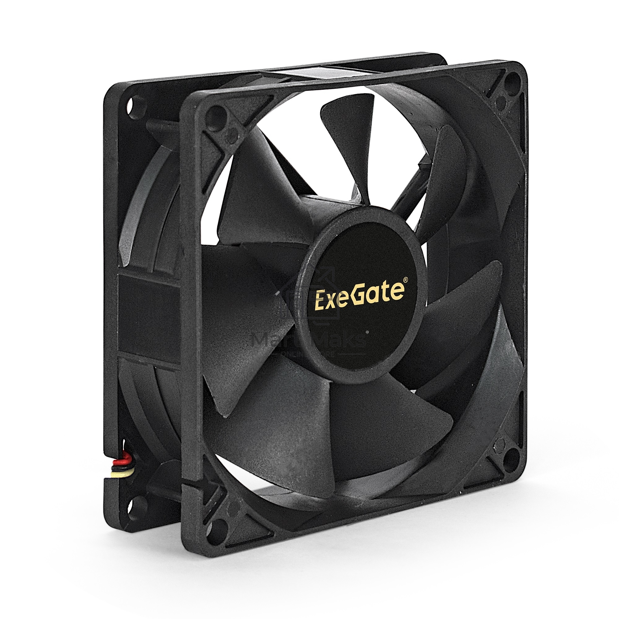 Вентилятор для корпуса ExeGate ExtraPower EP08025S2P черный, 80 мм, 2800 об/мин, 29 дБ, 2 pin