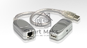 Кабель удлинитель USB 1.1 AM/AF Aten UCE60-AT до 60 метр.(через RJ45, по витой паре. Без патч-корда в комплекте), питание от шины