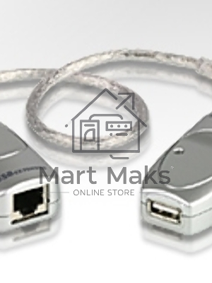 Кабель удлинитель USB 1.1 AM/AF Aten UCE60-AT до 60 метр.(через RJ45, по витой паре. Без патч-корда в комплекте), питание от шины