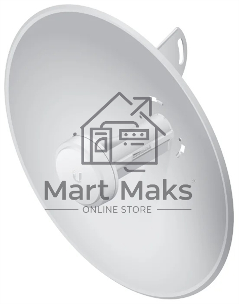 Точка доступа Ubiquiti ISP PBE-M2-400 10/100BASE-TX компл.:параболический отражатель/антенна/крепления/адаптер белый